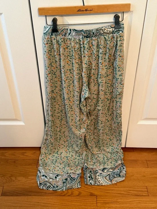 Anthropologie Maaji Green Paisley Print Pajama Set - Picture 6 of 7